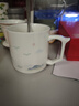 唐豐玲瓏茶杯大容量茶水分離辦公杯家用羊脂玉瓷鏤空泡茶杯子馬克杯 千里江山玲瓏辦公杯340ml 曬單實拍圖