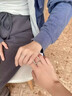 百年老鳳祥連理枝情侶對(duì)戒999純銀戒指男女款情人節(jié)送女友禮物 純銀對(duì)戒可調(diào)節(jié)+真愛(ài)永生花禮盒 曬單實(shí)拍圖