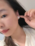 胖東來品質(zhì)999純銀耳針法式貓眼石耳釘女輕奢小眾感2025年款耳飾 999純銀耳針法式貓眼石耳釘 曬單實(shí)拍圖