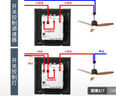 國際電工吊扇調(diào)速器旋鈕開關(guān)220v大功率電風(fēng)扇調(diào)速開關(guān)86型通用無極變速器 一開雙控帶風(fēng)扇調(diào)速開關(guān)【白色】 曬單實(shí)拍圖