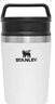 STANLEY咖啡杯304不銹鋼保溫杯真空迷你車載防漏隨身便攜隨手杯牛奶杯女 【老款】磨砂白236ml 曬單實(shí)拍圖