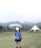 雨傘透明雨傘全自動折疊網(wǎng)紅傘男女少女心學生韓國簡約創(chuàng)意拍照 透明雨傘 （全自動白色款） 曬單實拍圖