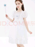 迪士尼（Disney）女童連衣裙兒童愛莎公主網(wǎng)紗裙小女孩節(jié)日表演裙 HXM092粉色110cm 曬單實(shí)拍圖