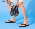老人頭（LAORENTOU）人字拖鞋男夏季時尚簡約鞋拖兩用涼拖鞋戶外沙灘涼鞋 LT68 棕 39  曬單實拍圖