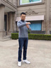 吉普（JEEP）美國正品高端大牌商務(wù)直筒牛仔褲男士秋季寬松彈力中年爸爸裝長褲 9116雅灰藍(lán) 常規(guī) 【官方正品】 33 【適合150斤左右】 曬單實(shí)拍圖