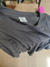 戰浩【3件】長(cháng)袖t恤男春秋純棉寬松青年純色圓領(lǐng)衣服打底衫重磅秋衣 黑+鐵灰+白 M 建議【105-120斤】 曬單實(shí)拍圖