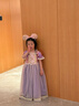 裙子洋氣2025女童連衣裙白雪公主寶寶女孩愛莎冰雪奇緣公主裙夏季 K長發(fā)公主樂佩-淺紫 130 cm 送皇冠魔法棒 曬單實拍圖