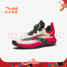 安踏兒童男童鞋歐文一代少年版專業(yè)籃球鞋【歐文靈動(dòng)藝術(shù)大秀同款】 【星芒】白/紅/金1115-1 42 腳長(zhǎng)約26cm 曬單實(shí)拍圖