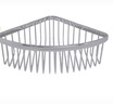 科勒（KOHLER）家用衛(wèi)生間三角籃置物角藍(lán)架淋浴房轉(zhuǎn)角式收納掛墻不銹鋼角架1898 1897T-S大號 曬單實(shí)拍圖