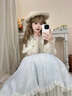 凱安尼（KAIANNI）夏季新款洛麗塔甜美氛圍感淺藍(lán)色斗篷lolita連衣裙女2025年 晴空瑰語氛圍感淺藍(lán)色連衣裙 S 曬單實(shí)拍圖