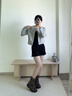 卓詩尼美拉德短靴女2025年秋季新款棕色增高馬丁靴子女單靴褲管靴堆堆靴 棕色 【5cm單里款】 37 曬單實拍圖