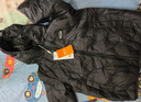 雪中飛【壓膠工藝】兒童羽絨服新款男女童秋冬季輕薄保暖外套 黑色 140 曬單實拍圖