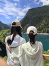 蕉下（beneunder）棒球帽子遮陽(yáng)帽女鴨舌帽黑膠大檐防曬帽防紫外線(xiàn)百搭BM530白 曬單實(shí)拍圖