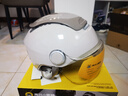 兩只小蜜蜂3C認(rèn)證電動(dòng)車頭盔摩托車四季通用半盔 防曬防霧雙鏡 0感天窗 男女通用電瓶車頭盔TK47 曬單實(shí)拍圖