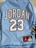 Jordan耐克AJ喬丹23號美式學(xué)生雙肩包 大容量多袋戶外通勤   北卡藍 曬單實拍圖
