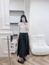 ZHR頭層牛皮樂(lè)福鞋女粗跟通勤皮鞋女一腳蹬軟底單鞋女 KM03 黑色 37  曬單實(shí)拍圖