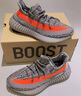 阿迪達斯Yeezy350夏日透氣男鞋灰橙椰子休閑鞋GW1229 38.5 曬單實拍圖