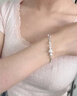 COISE925銀手鏈女磨砂星光手鏈閨蜜銀飾品三生三世轉(zhuǎn)運珠女友七夕禮物 精美玫瑰禮盒-請勿單拍 時來運轉(zhuǎn)女款手鏈 曬單實拍圖
