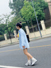 Cmxvz Kabot運(yùn)動(dòng)休閑鞋女士2025新款夏季網(wǎng)面休閑運(yùn)動(dòng)鞋港風(fēng)厚底增高老爹鞋 灰藍(lán)色 單層 36 曬單實(shí)拍圖