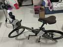 迪卡儂折疊車(chē)變速城市通勤自行車(chē)男女便攜20寸單車(chē)(不送車(chē)罩和車(chē)籃） Fold 560灰棕色 20英寸 曬單實(shí)拍圖