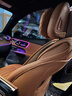 貝德曼 奔馳E300L E260L EQE350 GLE450 GLE350真皮汽車坐墊四季座墊套 靠背款5座含2頭枕（卡宴色） 竹炭超纖真皮 曬單實(shí)拍圖
