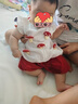 優(yōu)奇女寶寶短袖套裝夏季薄款兒童洋氣無袖上衣女童短褲分體套裝兩件套 曬單實拍圖