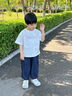 G.DUCK HELLO兒童天絲軟牛仔褲夏季2025新款男童褲子夏輕薄寶寶夏天哪吒防蚊褲 深藍(lán)色 90 cm 曬單實拍圖