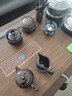 峰字旗全自動玻璃底部上水茶盤家用客廳功夫茶具套裝一體大茶臺整套辦公 福滿天下+砂金套組+底部上水 曬單實拍圖