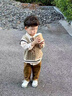 G.DUCKKIDS童裝男童秋裝套裝兒童服裝男寶寶春秋季學(xué)院風(fēng)三件套1小男孩衣服 米白色8223款-春秋 90 尺碼1~2歲【 80-90cm】cm 曬單實(shí)拍圖