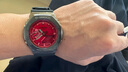 卡西歐（CASIO）G-SHOCK 防水電子表顯示屏指針雙顯男女手表 GM-2100B-4A/4APR 曬單實(shí)拍圖