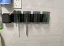 百悍牙刷置物架免打孔刷牙杯壁掛式漱口杯衛(wèi)生間置物架浴室洗漱壁掛架 曬單實拍圖