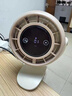磐宙桌面風(fēng)扇宿舍床頭夾子風(fēng)扇USB充電小型靜輕音搖頭風(fēng)扇辦公室空氣循環(huán)扇便攜家用2025新款 【米白色】充插兩用 | 超長續(xù)航 | 智能數(shù)顯 100檔大風(fēng)力 | 可自動搖頭（APP款) 曬單實(shí)拍圖