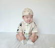 G.DUCKKIDS寶寶包屁衣夏季中國(guó)風(fēng)盤扣唐裝超萌可愛(ài)嬰兒連體衣夏裝洋氣百日服 熊貓竹子短爬+小熊帽 90cm 曬單實(shí)拍圖