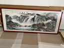 盛楨 源遠(yuǎn)流長山水畫國畫純手繪真跡客廳風(fēng)景裝飾畫沙發(fā)背景墻壁畫招財風(fēng)水畫靠山圖辦公室掛畫字畫裝裱帶框 源遠(yuǎn)流長 小六206*86cm(實(shí)木框+有機(jī)玻璃) 曬單實(shí)拍圖