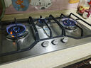 伊萊克斯（Electrolux）燃氣灶 天然氣嵌入式家用三眼大火力不銹鋼面板燃氣灶具 天然氣 JZT-12EQ52X 曬單實拍圖