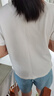 佐丹奴短袖Polo衫女夏季彩虹紐扣彈力棉修身翻領(lǐng)上衣05314399 曬單實(shí)拍圖