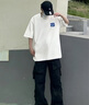 WHIM NASA情侶裝潮牌男裝聯(lián)名休閑短袖t恤男打底衫夏季薄款青少年ins五分袖 白色 XL 曬單實(shí)拍圖
