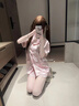 另約冰絲睡衣女款夏季涼感短袖短褲2025新款日系可愛(ài)小兔子家居服套裝 50800 粉格兔子 XL 曬單實(shí)拍圖
