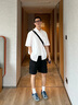名創(chuàng)優(yōu)品（MINISO）短袖襯衫男夏季新款韓系慵懶風(fēng)半袖襯衣冰絲涼感外套 白 L 曬單實(shí)拍圖
