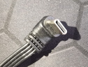 ONRI USB扁平硅膠軟線type-c充電 usb轉(zhuǎn)Type-c供電線USB2.0版數(shù)據(jù)上下左右L型彎頭直角排線 （USB直頭）轉(zhuǎn)（TYPE-C上下） 30cm 曬單實拍圖