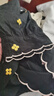 族瑪士高級感睡衣女夏季2025新款薄春秋純棉刺繡大碼寬松家居服套裝夏天 S85288#竹節(jié)棉套裝-墨茶黑 L 【建議120-140斤】 曬單實拍圖