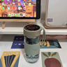 喆湘德國(guó)女士高顏值玻璃杯高硼硅茶水分離耐高溫2025杯子防摔防燙 水泥灰304食品茶漏_防燙杯套 480ml 曬單實(shí)拍圖