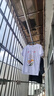 夏季冰絲T恤定制工作校服裝印字LOGO短袖DIY速干衣團(tuán)體活動(dòng)文化衫 冰絲速干-白色 L 曬單實(shí)拍圖