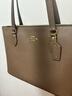 蔻馳（COACH）【品牌直供】女士GALLERY大號單肩手提包托特包 大象灰CV402IMV2R 曬單實(shí)拍圖