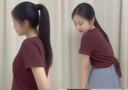 谷卓詩(shī)設(shè)計(jì)感不規(guī)則短袖T恤女2025夏季新款正肩褶皺修身半袖洋氣上衣服 酒紅色 XL （120-130斤） 曬單實(shí)拍圖