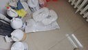 美家日記平板拖把布頭 塵推替換布頭90cm一塊 棉線帆布干濕兩用吸水替換布 曬單實(shí)拍圖