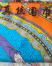 達(dá)芬奇密碼真絲絲巾100%桑蠶絲圍巾女士披肩送媽媽 錦繡華冠 紫色 曬單實(shí)拍圖