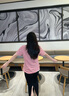 Teenie Weenie小熊T恤女2025年夏季新款海軍風(fēng)休閑圓領(lǐng)條紋短袖T恤女 紅色 M 165 曬單實拍圖