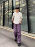 杉努短袖t恤男士夏季潮牌休閑簡約百搭大碼加肥加大寬松半袖上衣服 6858深灰色 XL (推薦120-135斤) 曬單實拍圖