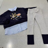 G.DUCKKIDS小黃鴨童裝女童秋裝套裝新款兒童衣服兔子警官寶寶衛(wèi)衣打底褲春秋 藍(lán)色 100 尺碼2~3歲【 90-100cm】 曬單實(shí)拍圖